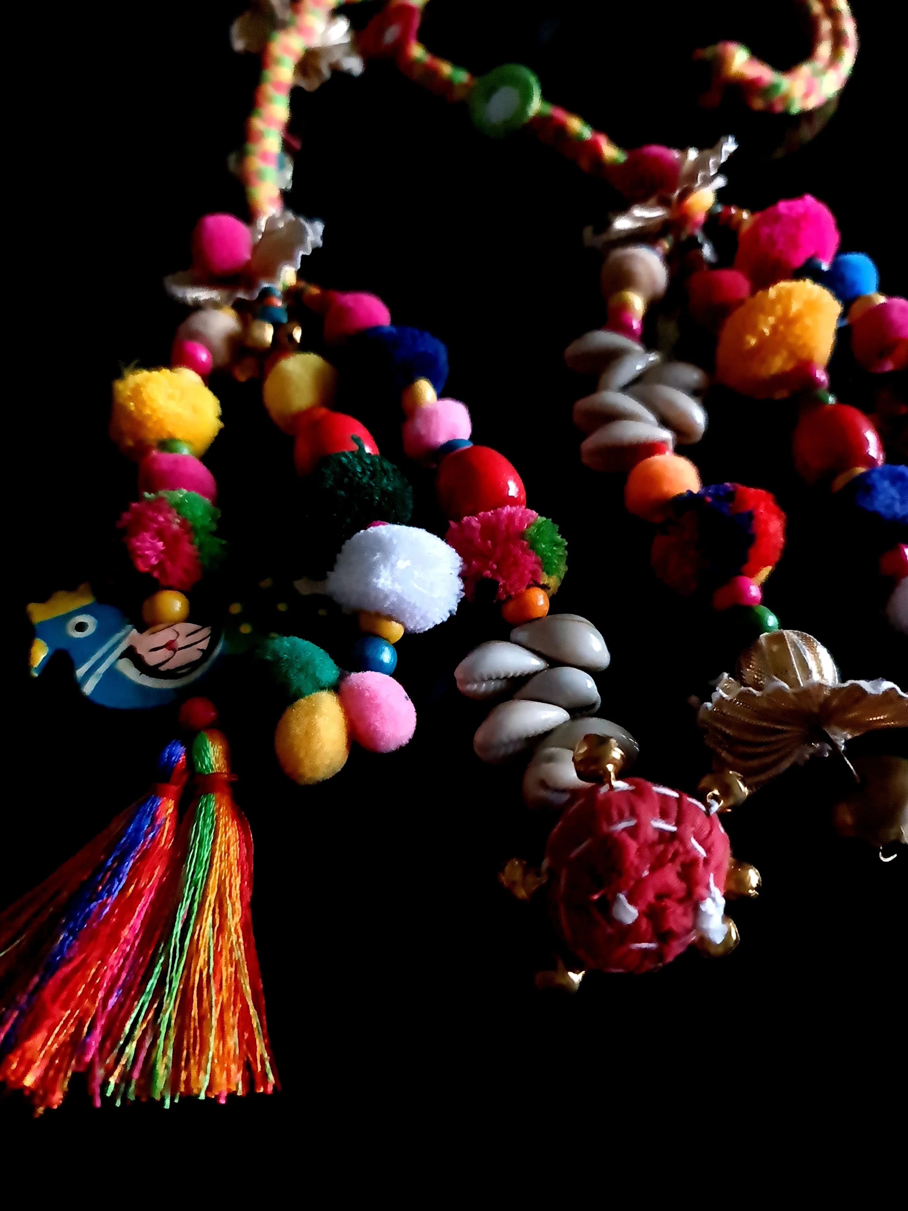 Vibrant Boho Handcrafted Punjabi Paranda/Parandi - Hair Accessory/Braid Tassels