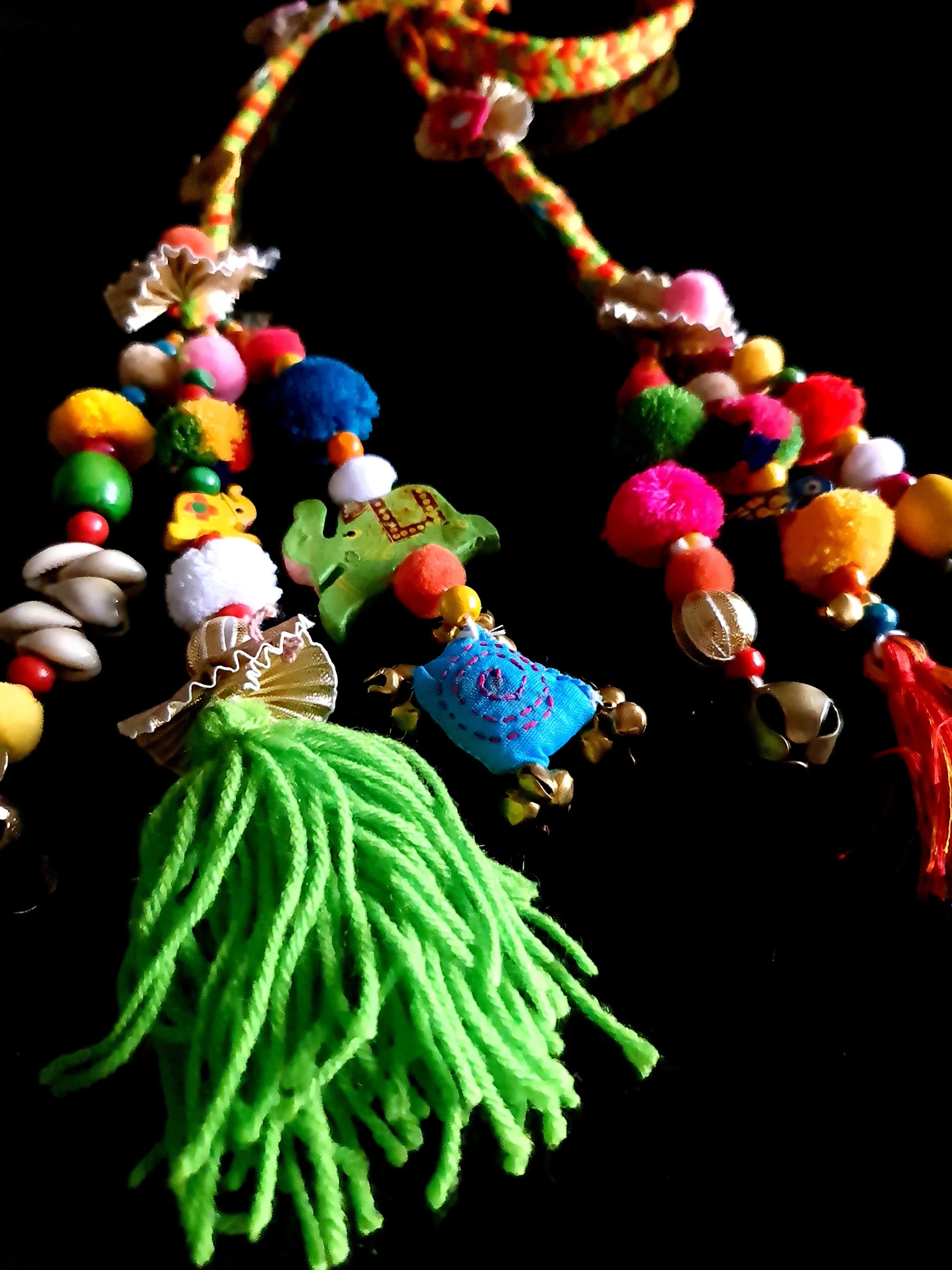 Vibrant Boho Handcrafted Punjabi Paranda/Parandi - Hair Accessory/Braid Tassels