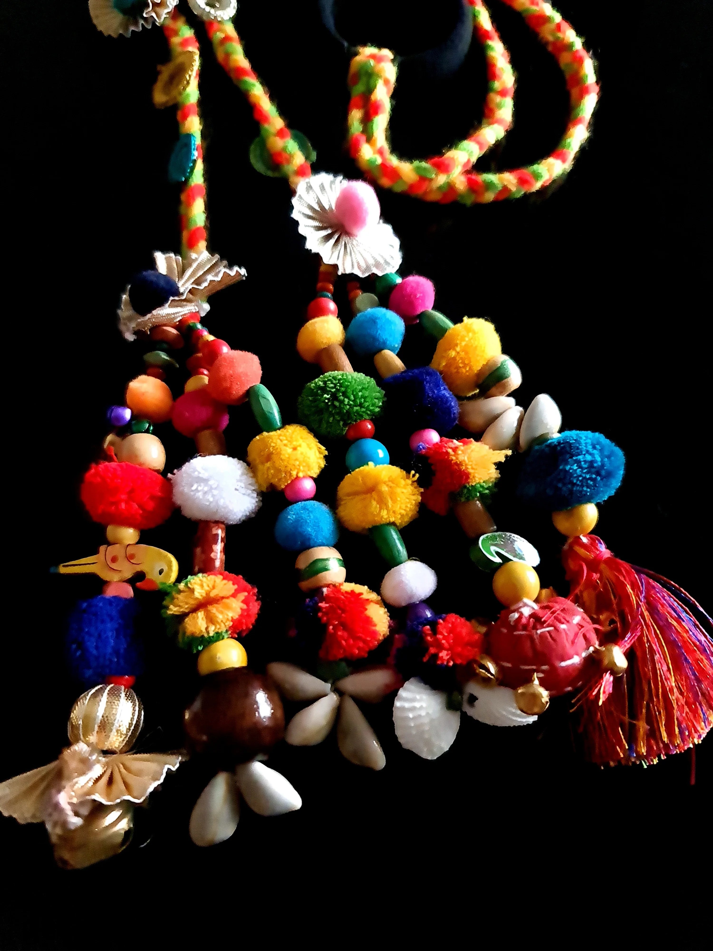 Vibrant Boho Handcrafted Punjabi Paranda/Parandi - Hair Accessory/Braid Tassels