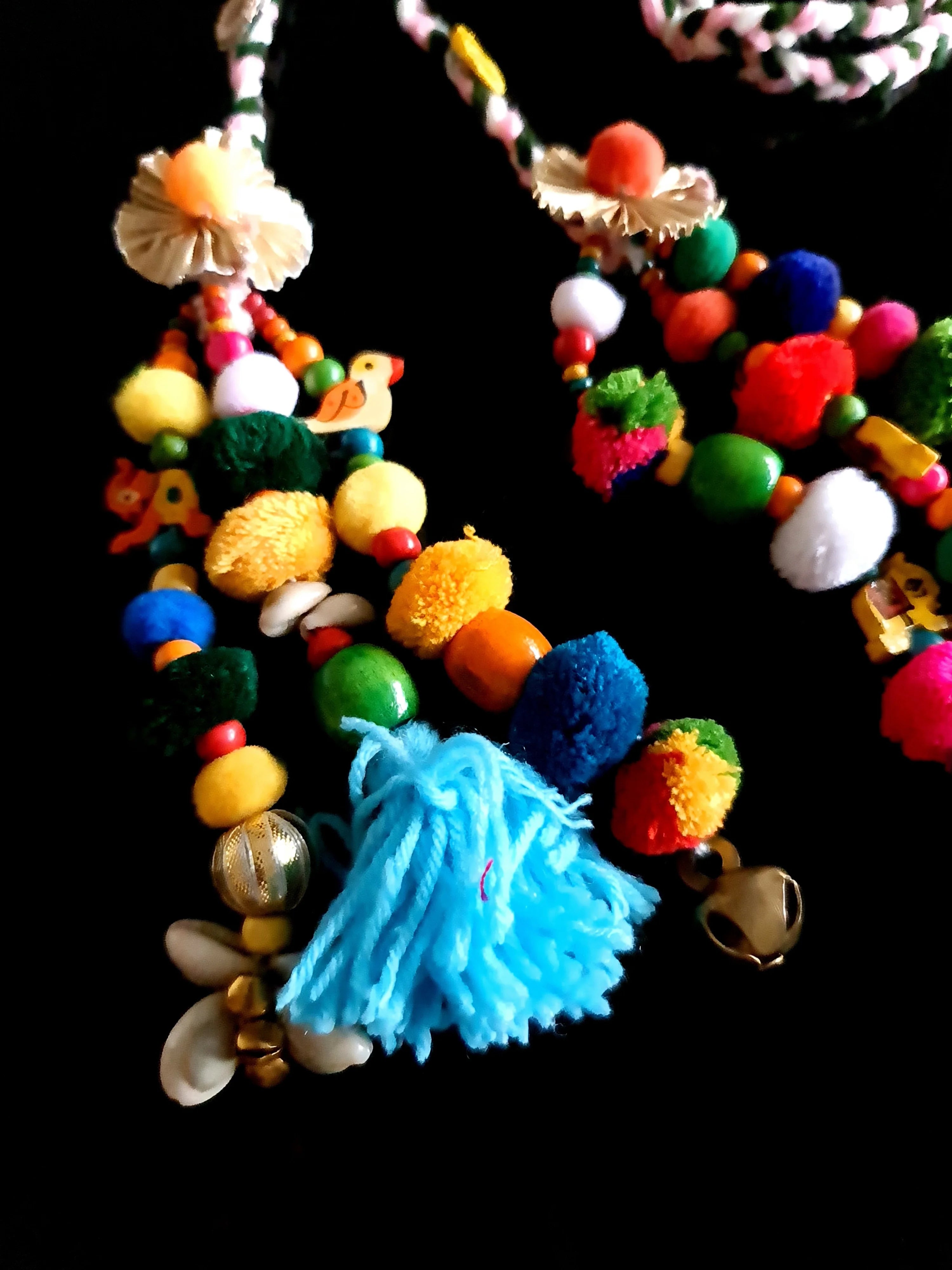 Vibrant Boho Handcrafted Punjabi Paranda/Parandi - Hair Accessory/Braid Tassels