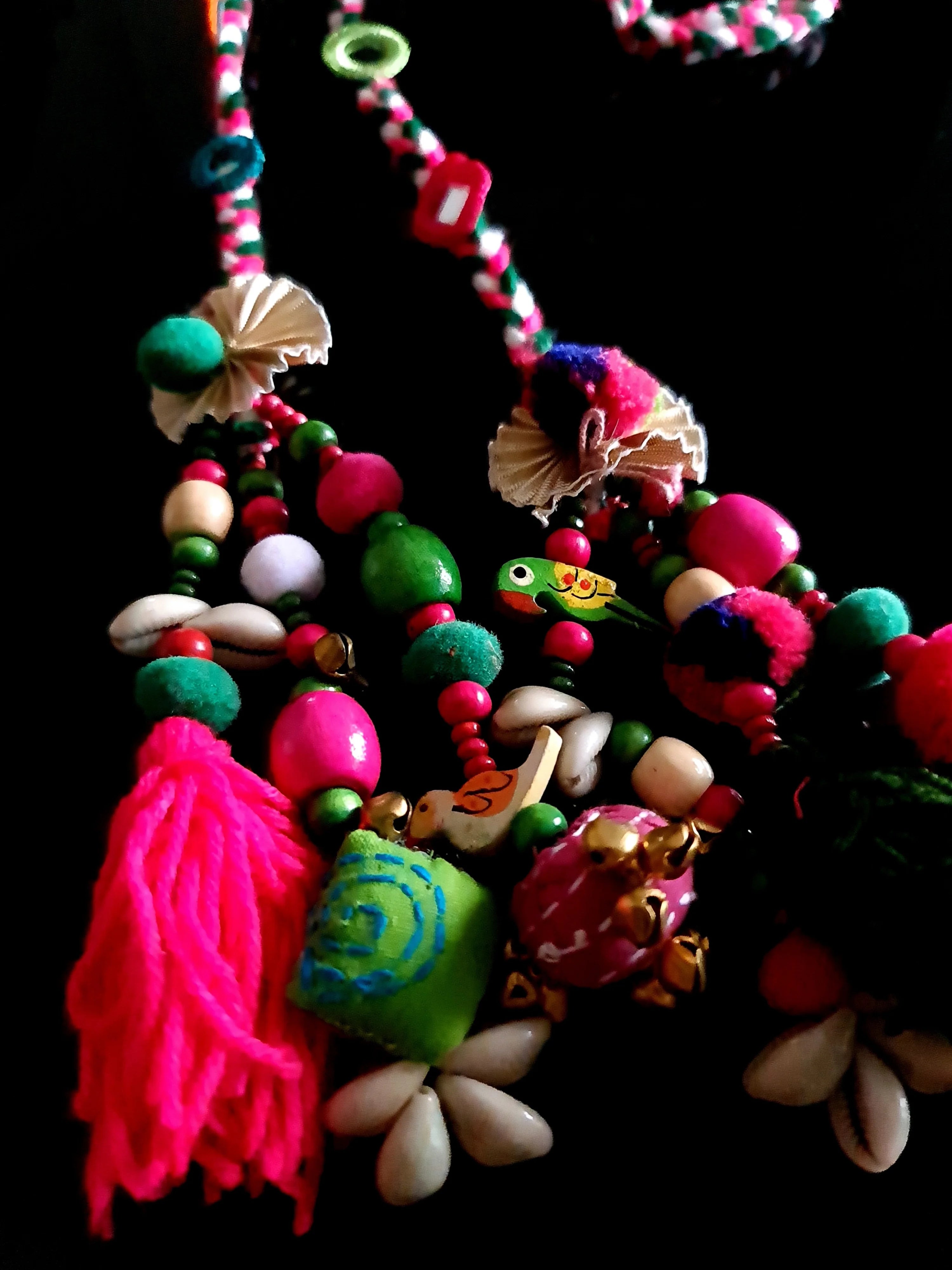 Vibrant Boho Handcrafted Punjabi Paranda/Parandi - Hair Accessory/Braid Tassels