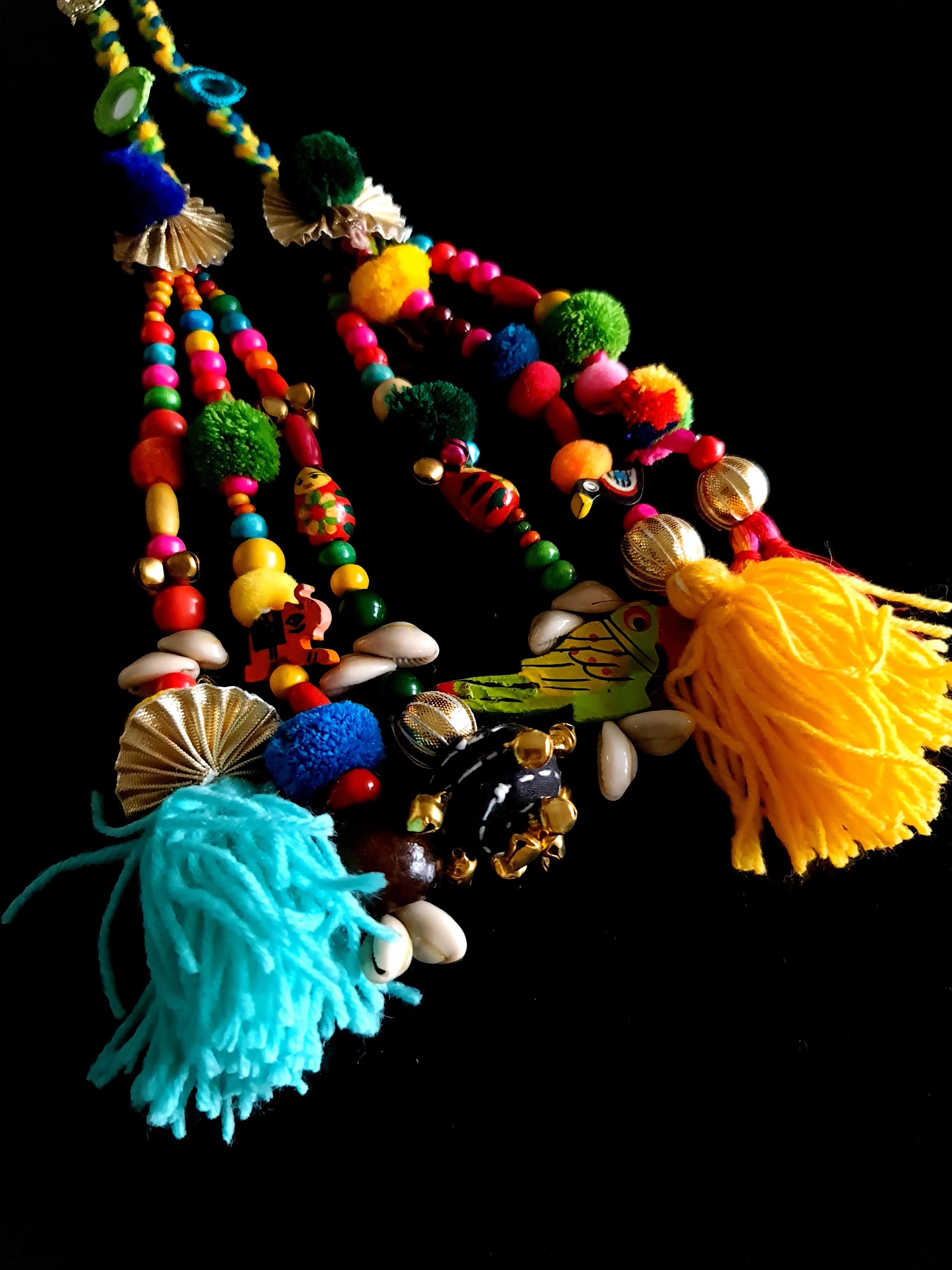 Vibrant Boho Handcrafted Punjabi Paranda/Parandi - Hair Accessory/Braid Tassels
