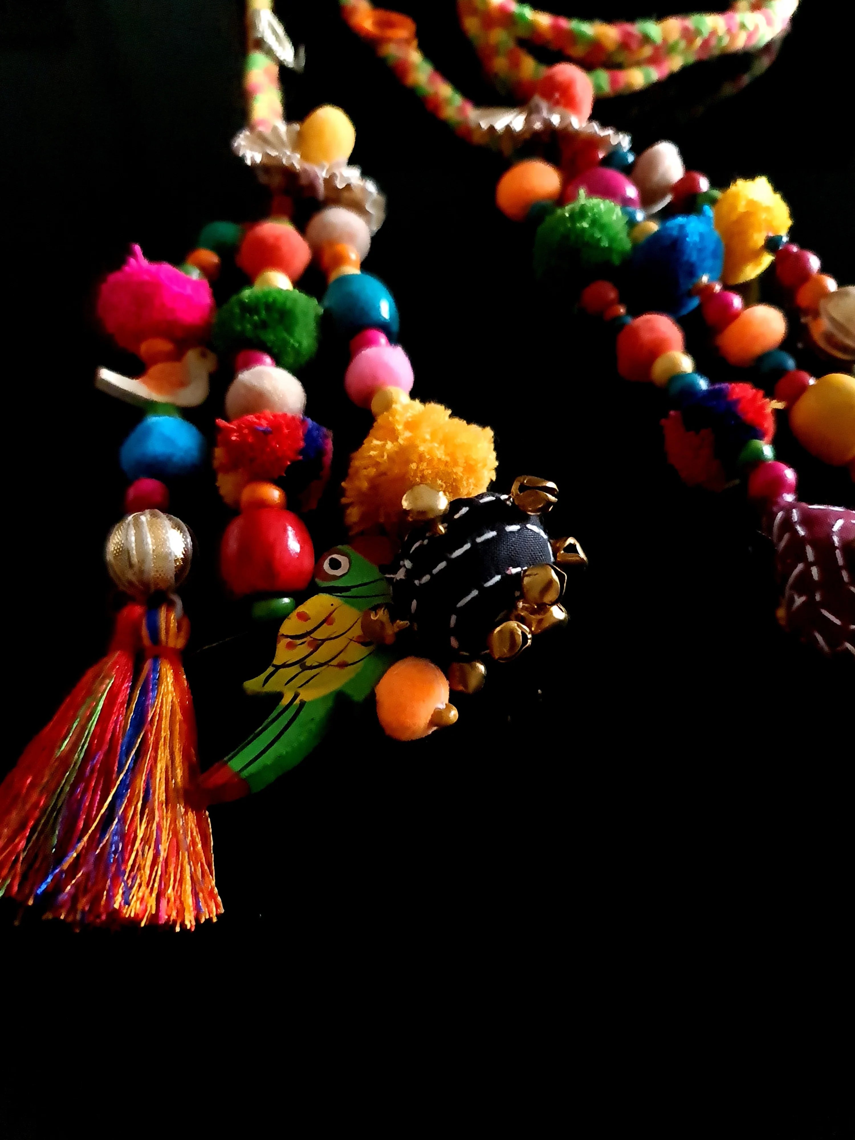 Vibrant Boho Handcrafted Punjabi Paranda/Parandi - Hair Accessory/Braid Tassels