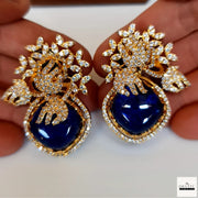 Rivaayat Collection CZ & Gemstone Statement Stud Earrings