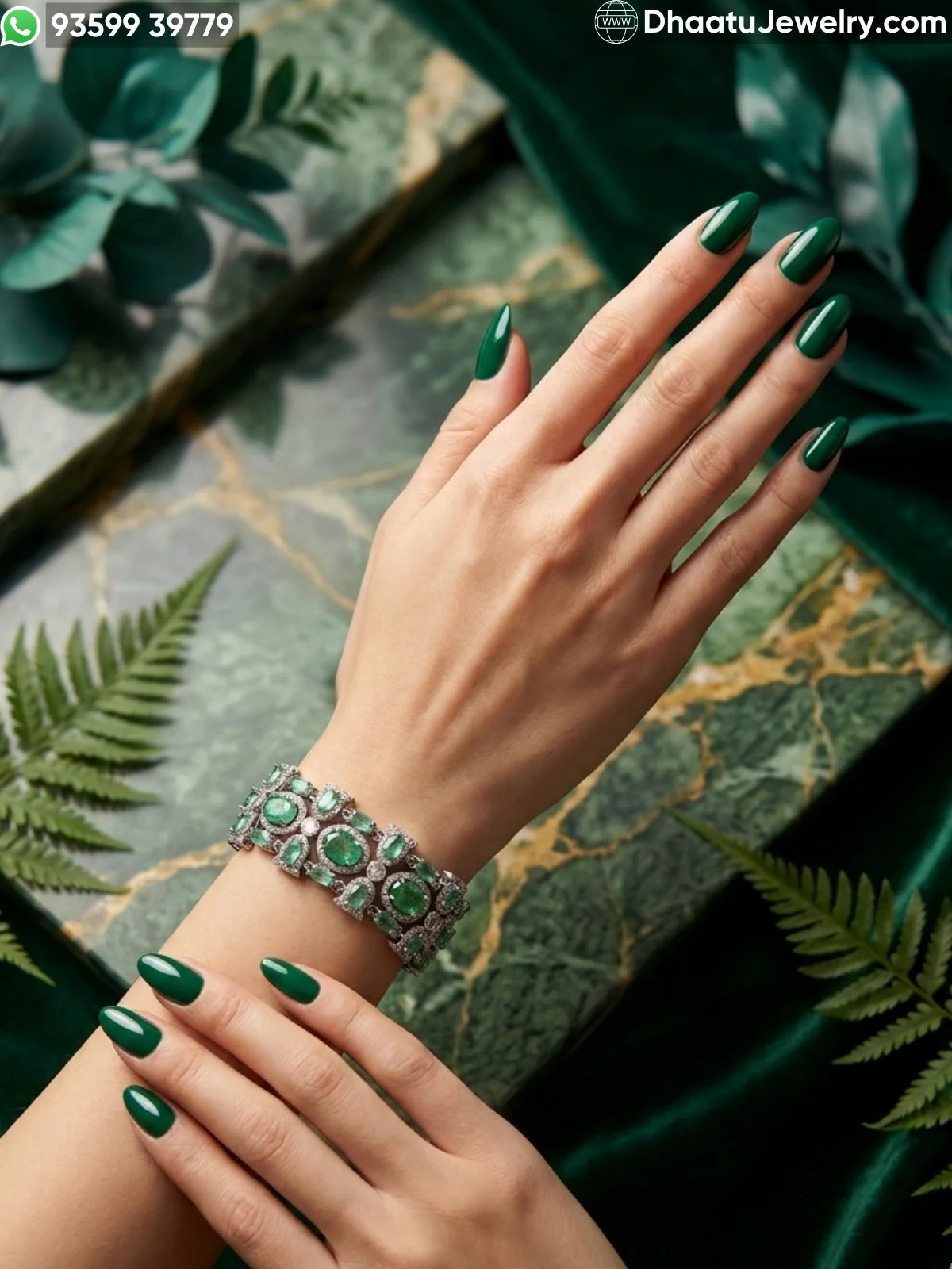 Victorian-Style Multi-Stone AD/CZ Statement Bracelet - Adjustable 18cm to 21cm - 4 Color Variants