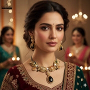 Rivaayat Collection: The 'Heer' Kundan-Inspired & Moissanite Polki Jewellery Set