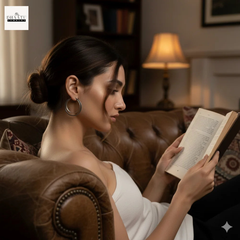 Chic Double Layer Hoop Earrings - Anti-Tarnish, Hypoallergenic (Gold/Silver, 3 Sizes: 5cm, 4cm, 3cm)